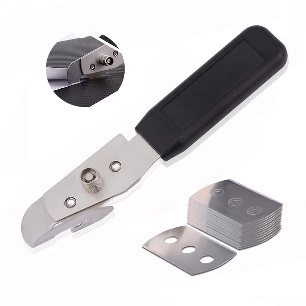 FOSHIO Vinile Cutter per la Pellicola In Fibra di Carbonio di Taglio Adesivi Per Auto Decalcomanie Coltelli Utility + 2/10pcs lame Tinte di Avvolgimento Accessori