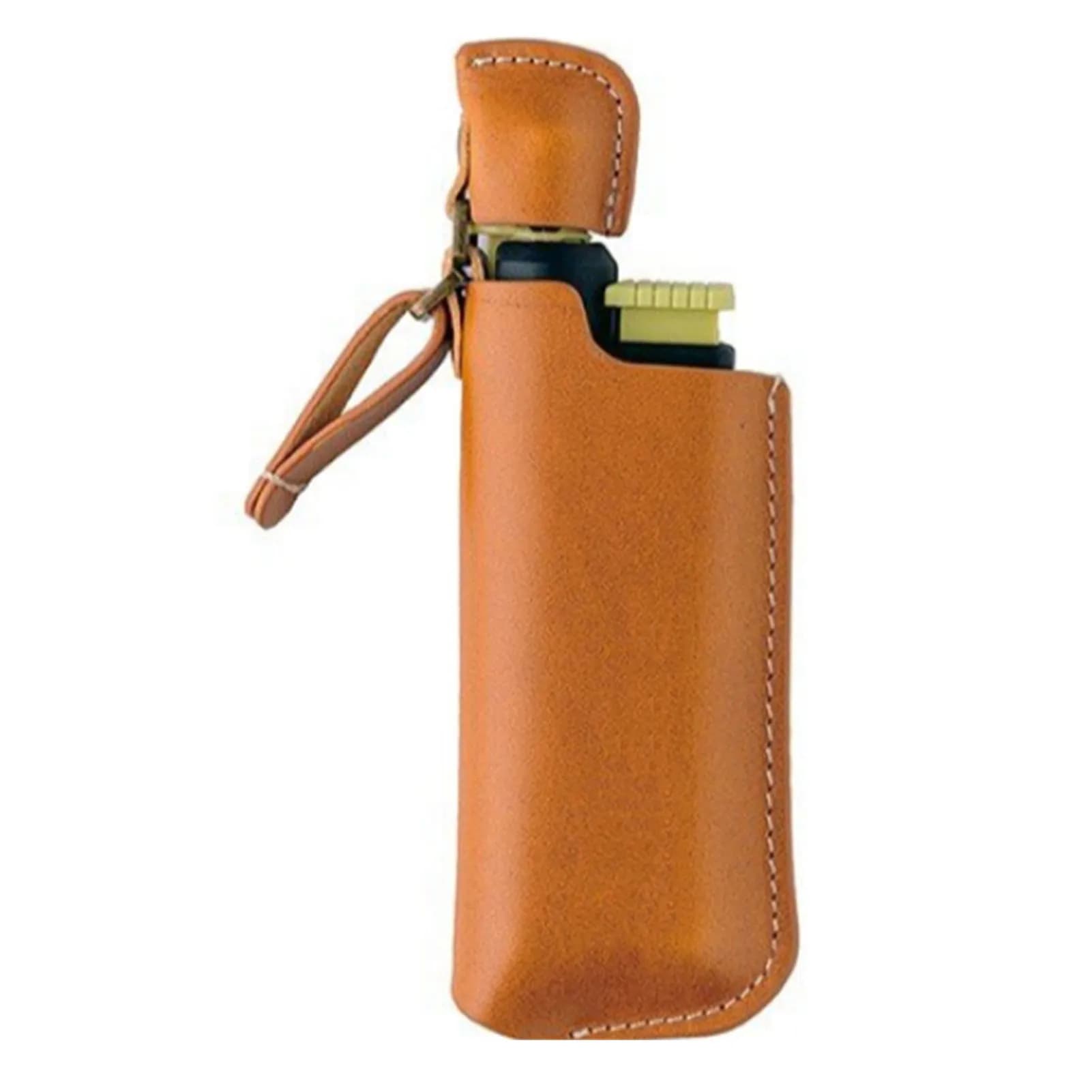 Custodia protettiva per accenditore da campeggio per accenditore antivento custodia protettiva per accenditore in PU per accessori da campeggio 12X4cm