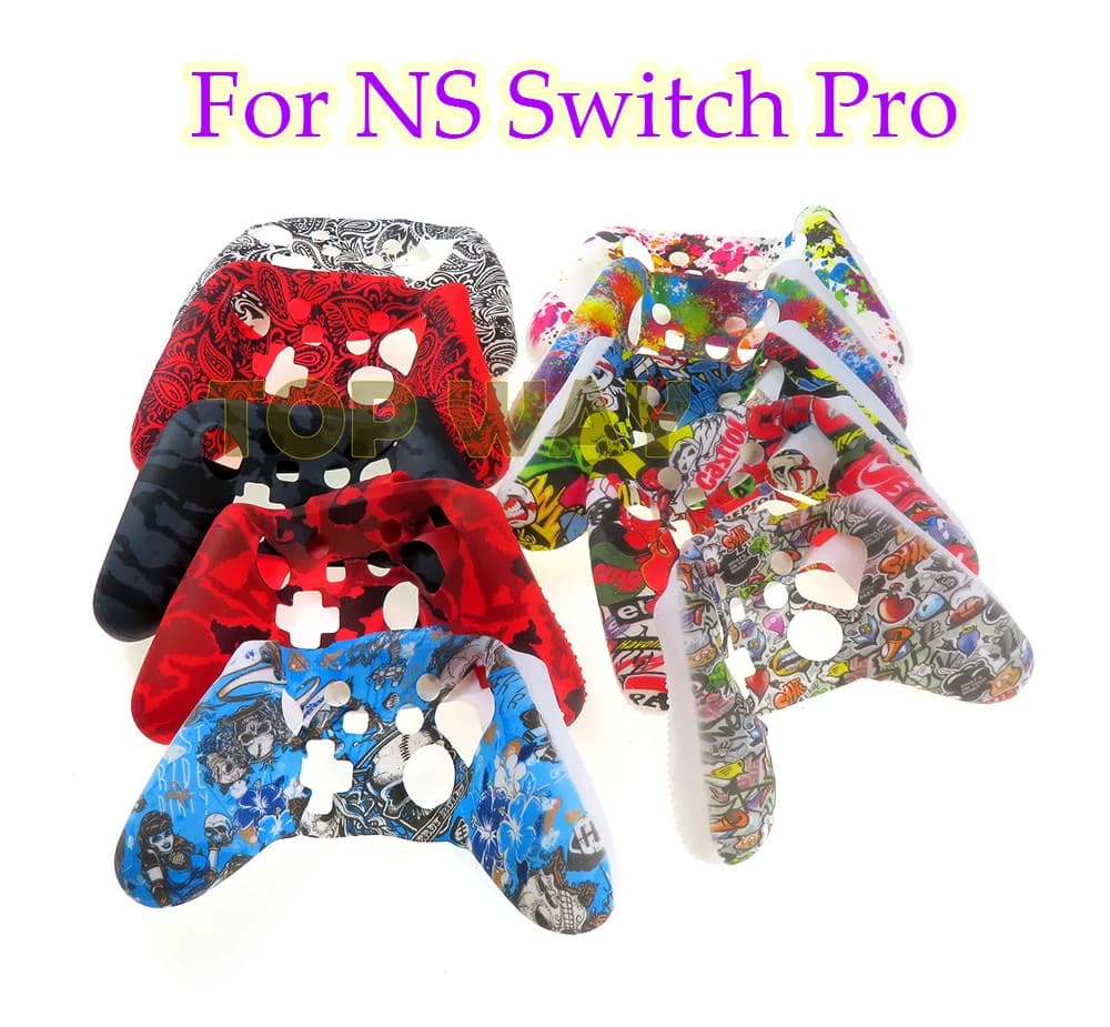 1PCS Custodia protettiva per gamepad in silicone per Nintend NS Switch Pro Controller Protector Camouflage Controle Cover Joystick