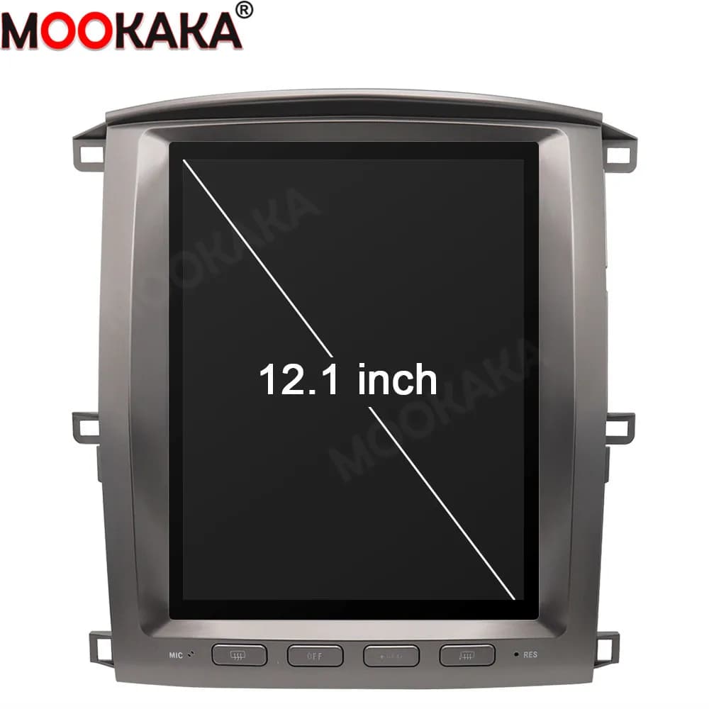 For Toyota Land Cruiser LC100 2002-2007 Android 13.0 Vertical Screen GPS Navigation Car Stereo Radio Player Head Unit Carplay BT