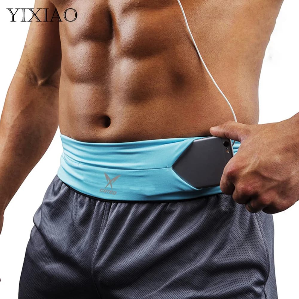Hidden Running Waist Sport Fitness Marathon Hold Phone Waist Jogging Cycling Rain Bag For Outdoor Professional Gym