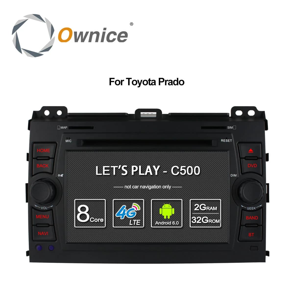 Car DVD Player for Toyota Land Cruiser Prado 120 2002-2009 GPS Navi Radio Support Android 6.0 4G 32G ROM