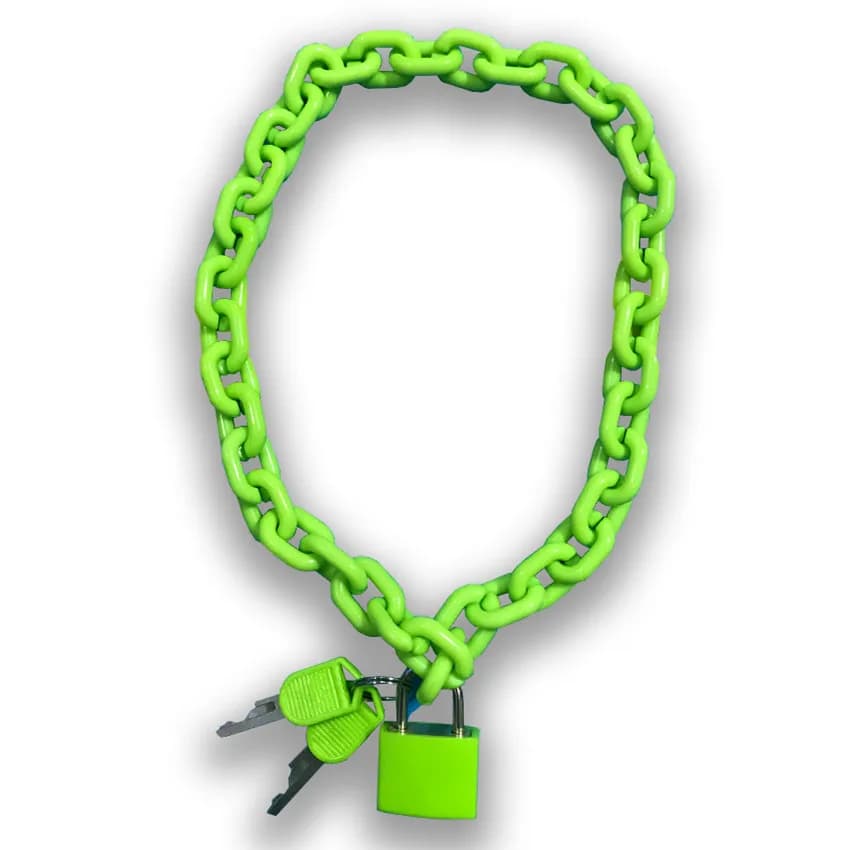 FishSheep Punk Rock Acrilico Catena di Blocco Del Pendente Della Collana Per Le Donne Degli Uomini Chic Neon Chunky Collana A Lunga Catena 2020 Gioelleria Raffinata E Alla Moda