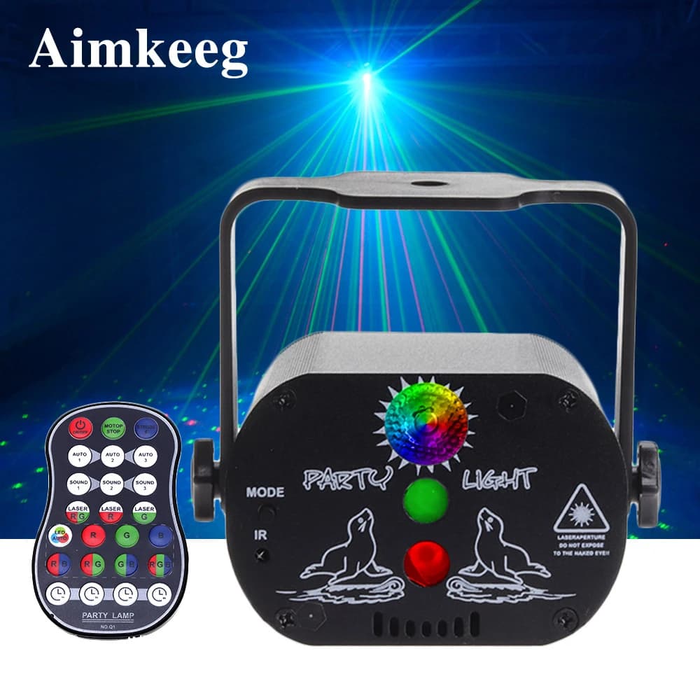 Di ricarica USB luce della fase luci Di Natale proiettore laser built-in batteria di voce di controllo della discoteca del DJ bar KTV festa di famiglia lampada