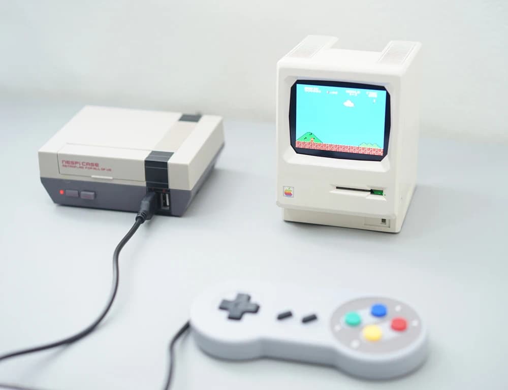 Mini Display Macintosh 128K Sixth Generation Secondary Screen for Computer DIY Screen Raspberry Pi