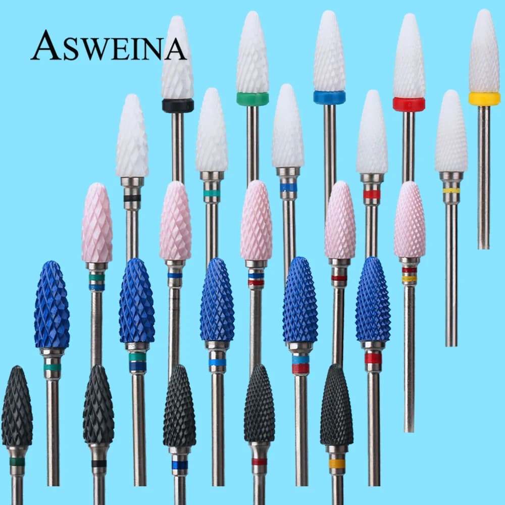 1 pcs cutter nail drill tips for manicure accessories for ceramic electrical machines for nail art nail polishing tools