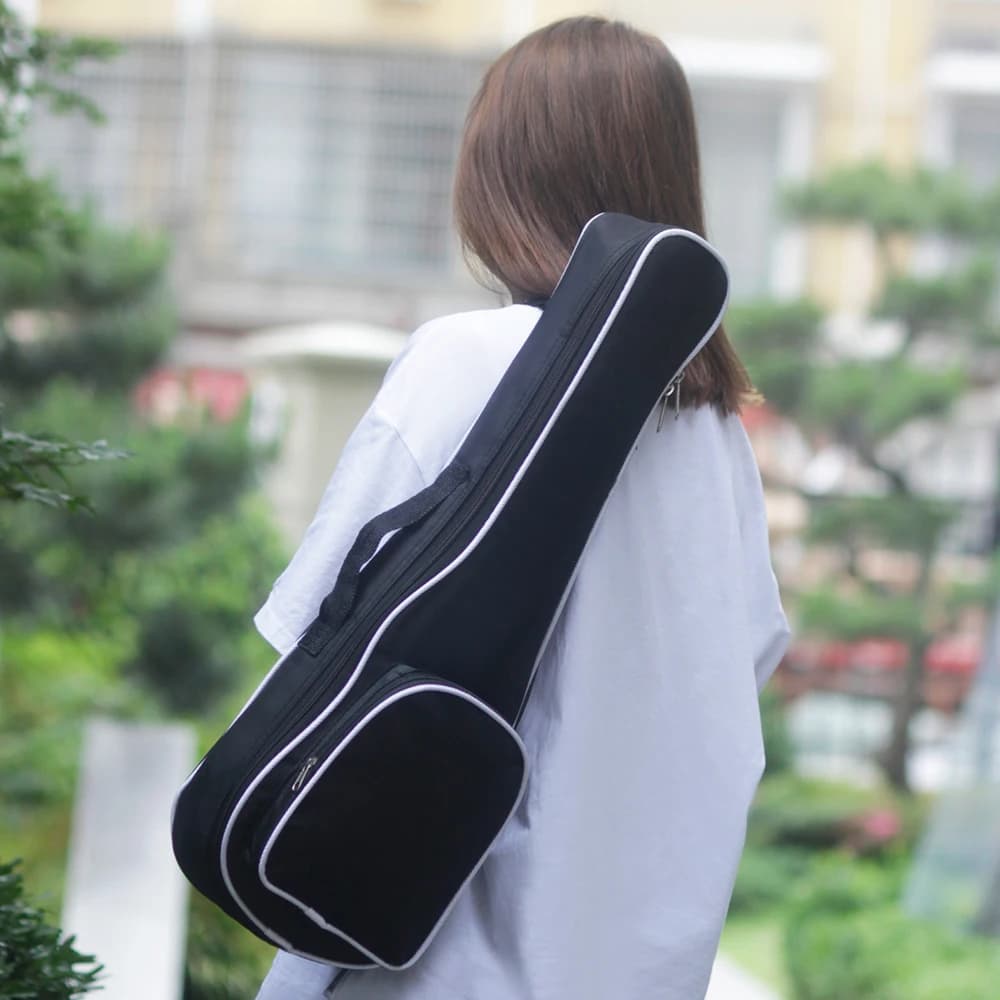 23 inch portable ukulele bag Padded waterproof pockets Four-string Hawaii guitar case Oxford fabric backpack thick storage