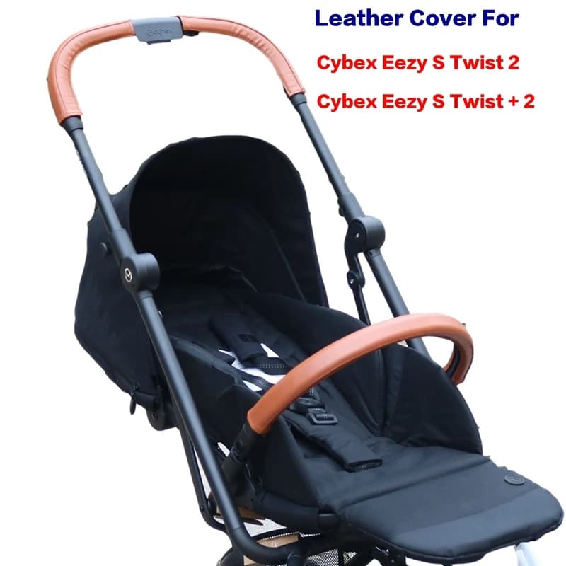 Pu Leather Armrest Cover For Cybex Eezy S Twist 2 / Eezy S Twist + 2 Stroller Pram Sleeve Case Handle Cover Stroller Accessories