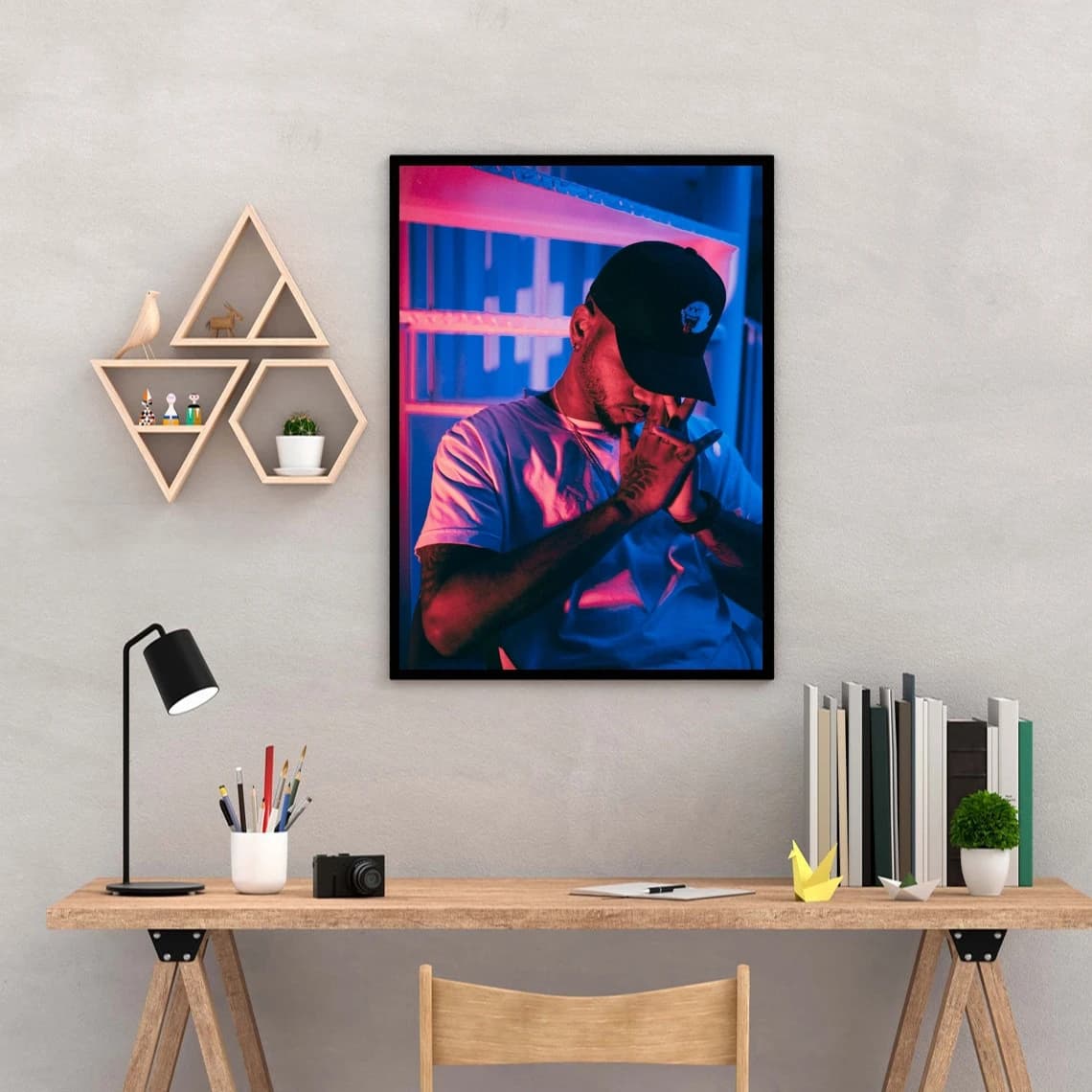 Bryson Tiller Pop Music Singer Music Star Poster artistic print canvas painting mural pictures living room decorations for the house (Unframed)