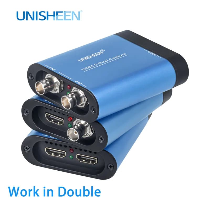 Scheda di acquisizione video SDI HDMI a 2 canali Hot-Sale USB3.0 60FPS FPGA Grabber Dongle per streaming di giochi 1080P OBS vMix