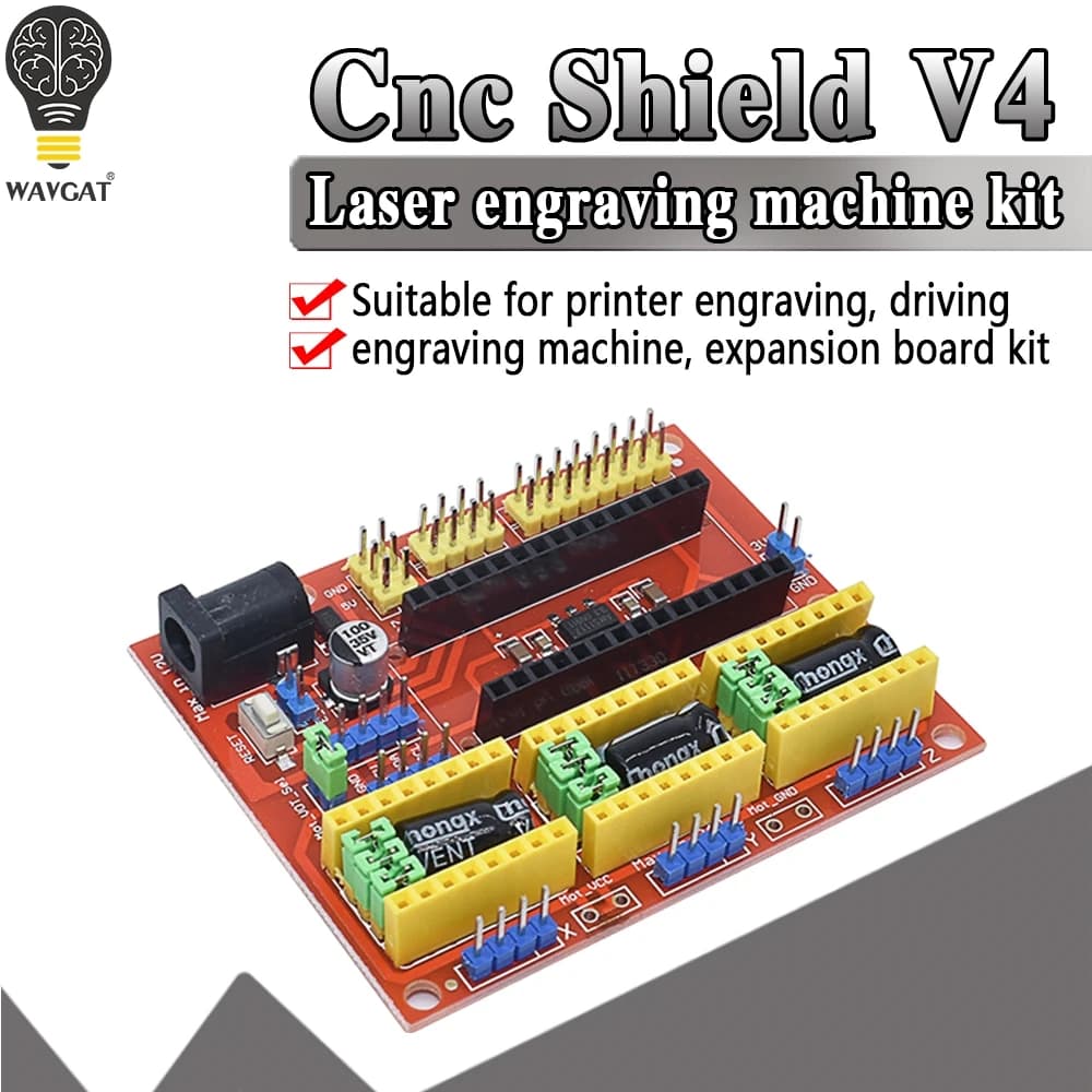 CNC Shield V3 V4 Engraving Machine Compatible with Driver Nano 3.0 / A4988 Expansion Card Module for 3D Printer DIY Kit