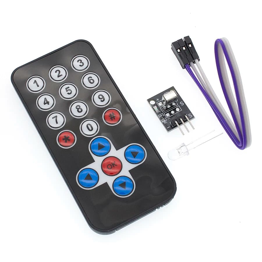 Kit modulo telecomando Wireless IR a infrarossi Kit fai da te HX1838 per Raspberry Pi Arduino