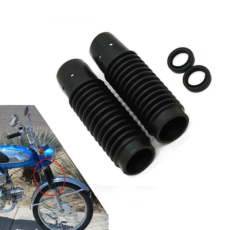 Stivali forcella moto 2 Pack gomma 51611-459-880 per Honda S90 CT90 CT110 CB125 Set copriscarpe