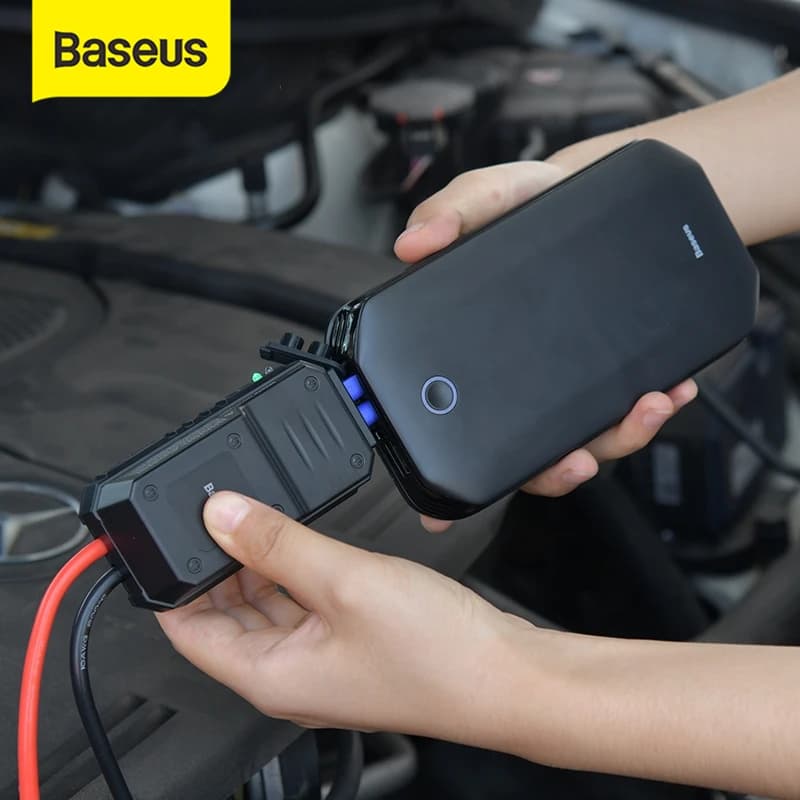 Baseus Batteria per auto Avviamento Batteria Accumulatori e caricabatterie di riserva Stazione di alimentazione portatile Caricatore per auto 800A Dispositivo di avviamento di emergenza automatico