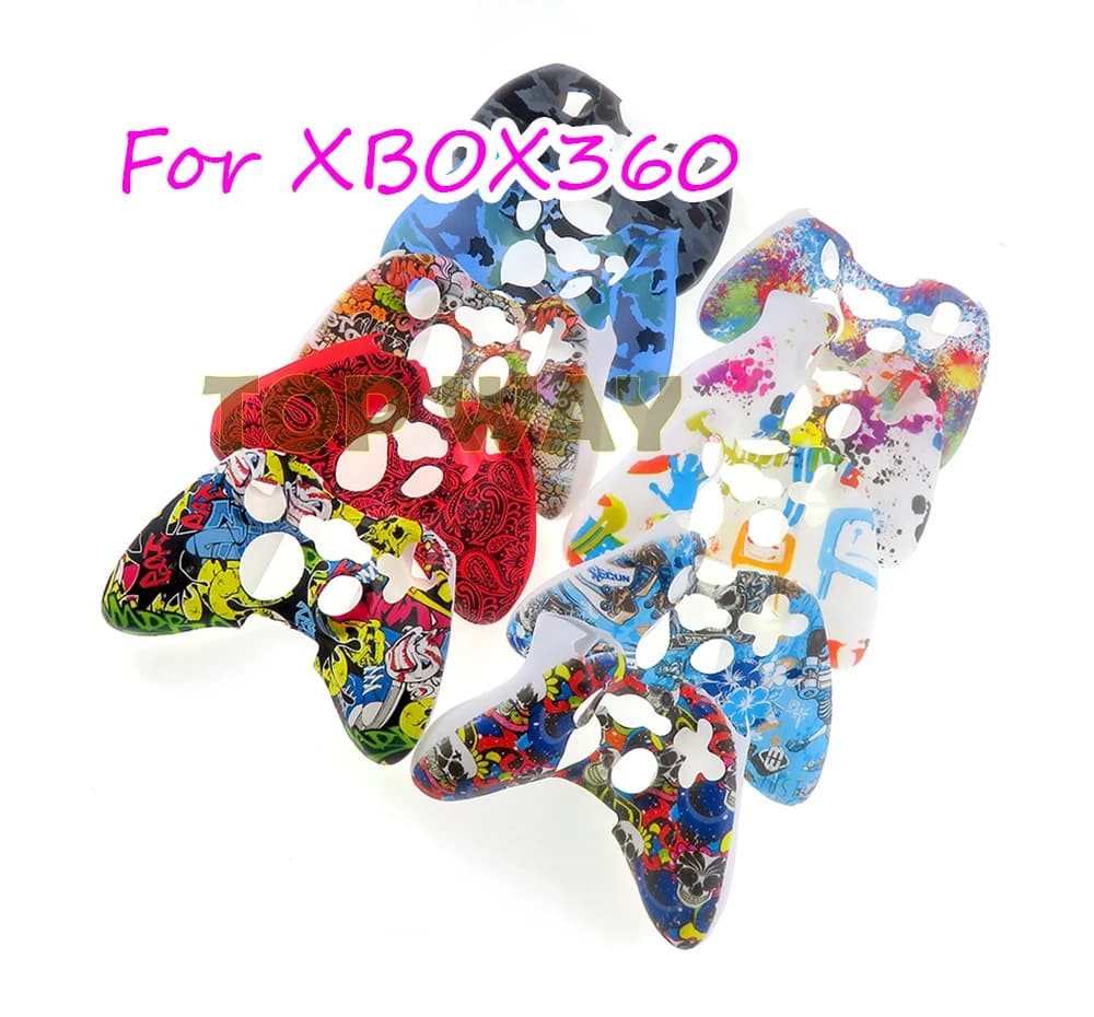 1 pz per Microsoft Xbox 360 controller cablato/wireless custodia protettiva in gomma siliconica copertura accessori per giochi in pelle