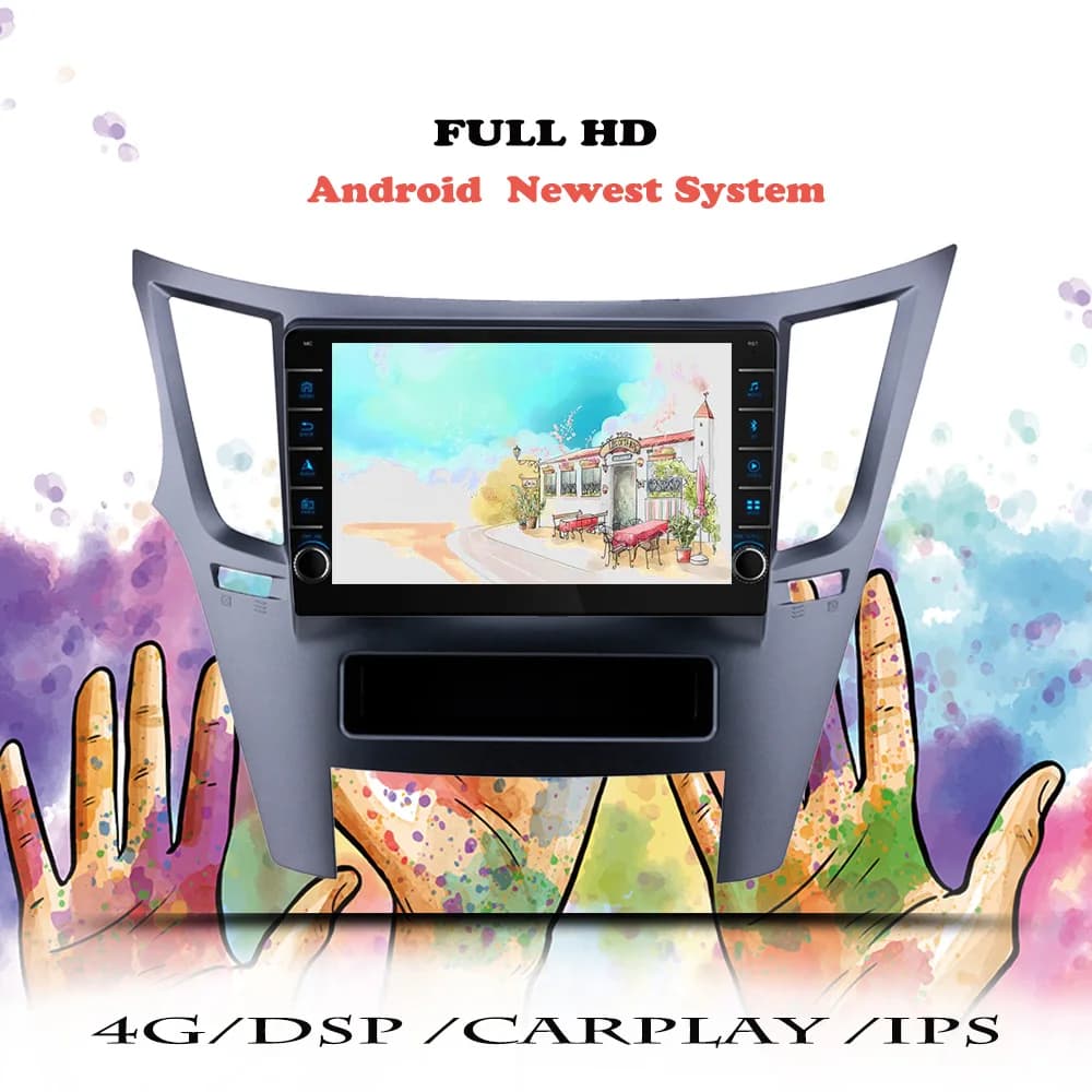 Lettore multimediale per autoradio Android 14 da 128 GB per Subaru Outback Legacy 2009 - 2014 2 Din DVD Cassette Navigazione GPS Carplay DAB