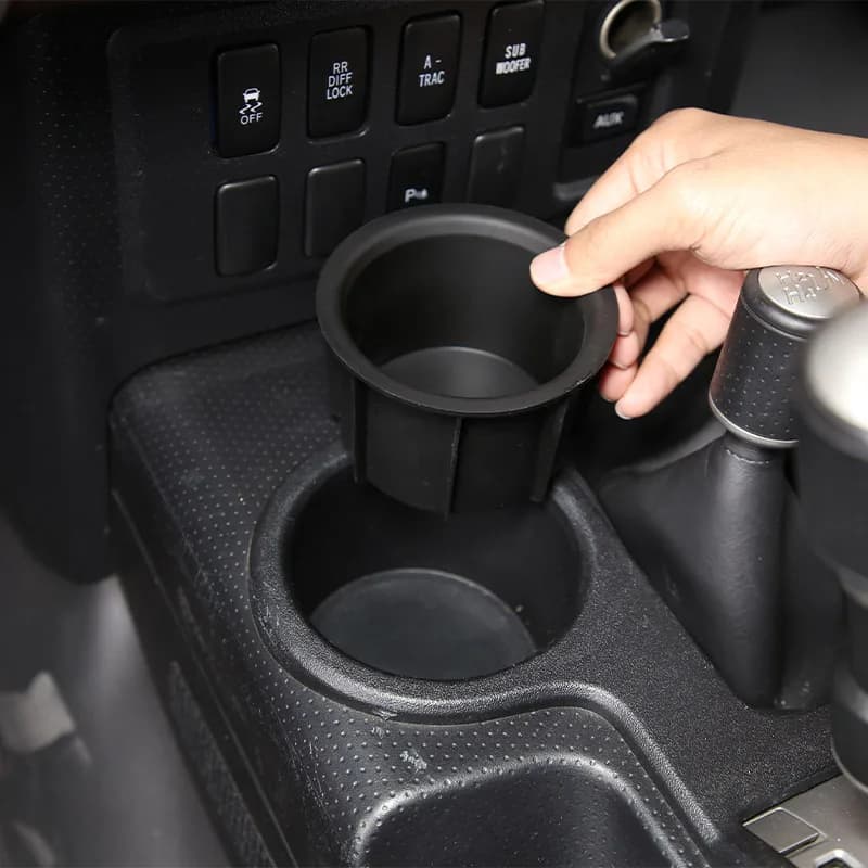 TPE Nero Per Toyota FJ Cruiser 2007-2021 Modifica Interni Auto Controllo Centrale Tazza di Acqua Scatola di Immagazzinaggio Accessori Auto