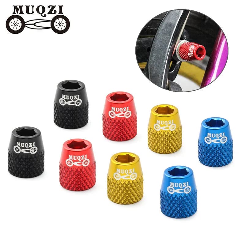 MUQZI 4PCS Ganasce Freno Bici Vite M6 Pastiglie Freno Bullone In Lega di Alluminio V Blocchi Freno Dado Per MTB Strada A Scatto Fisso Parti di Biciclette