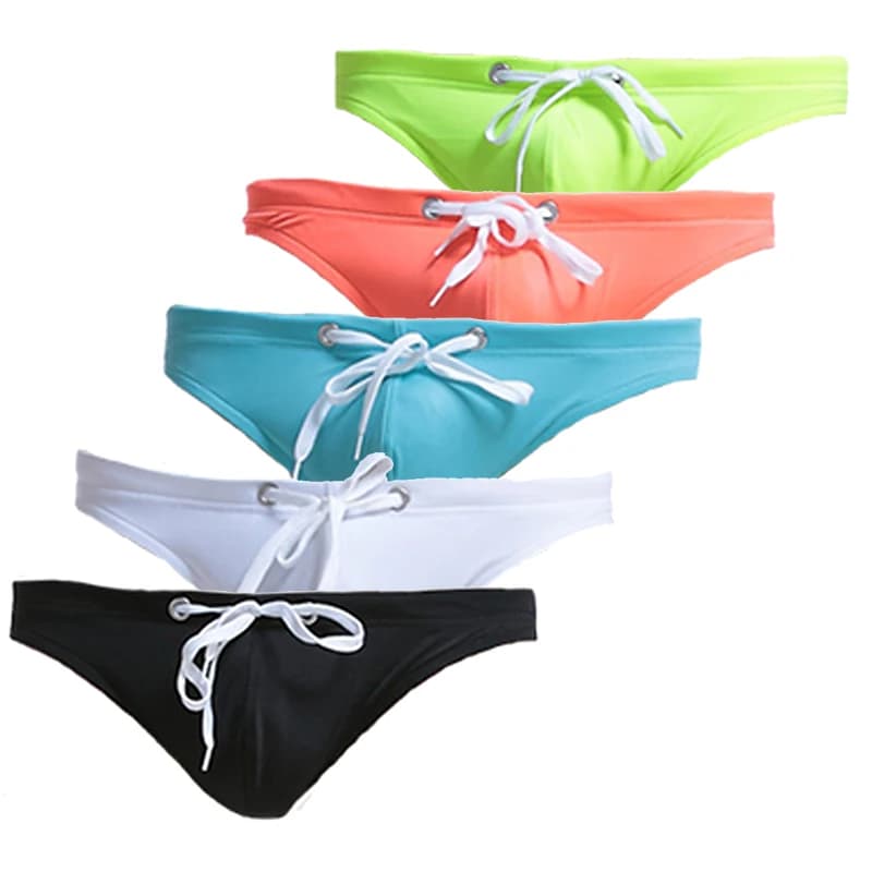 5 pezzi mini slip costumi da bagno da uomo super sexy biancheria intima da bagno tanga custodia bikini surf costume da bagno mutandine da bagno abbigliamento da spiaggia