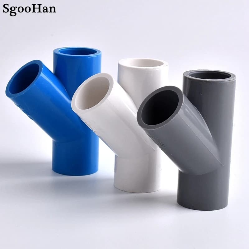 2~20 pezzi I.D. Connettore a Y in PVC da 20/25/32/40mm per Tubi, Adattatore per Irrigazione Giardino, Acquario, Vasca Pesci, Raccordo per Irrigazione
