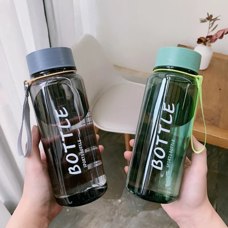 Portable 1000ML Water Bottle Outdoor Sports Bike Safety PC Plastic BPA Free Drinkware Tea Cup Birth Gift Men Adults Leak-proof