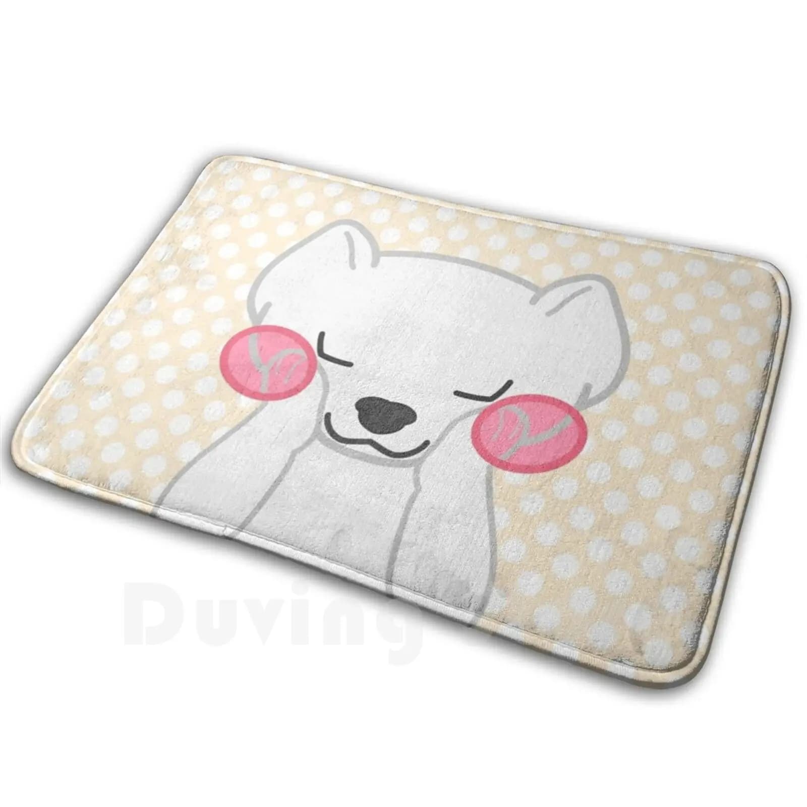 Dolce Ermine Tappeto Tappetino Tappeto Cuscino Morbido Ermine Carino Ermine Rosa Ermine Blush Blush Ermine Pois Arancione Inverno