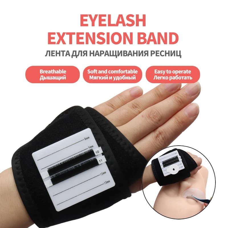 Eyelash Extension Gloves Makeup Tools Bend for Eyelash Extension Individual Extensions for Eyelashes Tool for Grip Support
