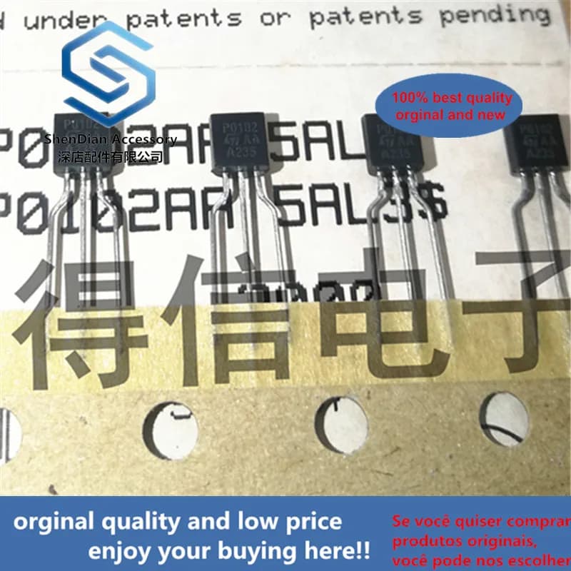 30pcs 100% orginal new P0102AA P0102 TO-92 SENSITIVE GATE SCR real photo