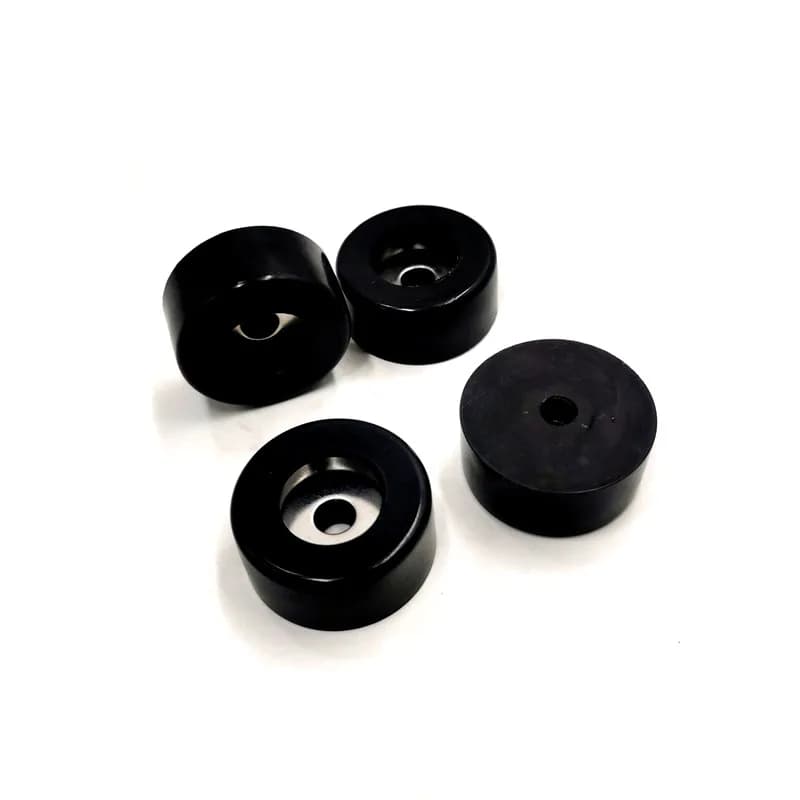 Funssor 4 pezzi Trident stampante 3D piede in gomma colore nero