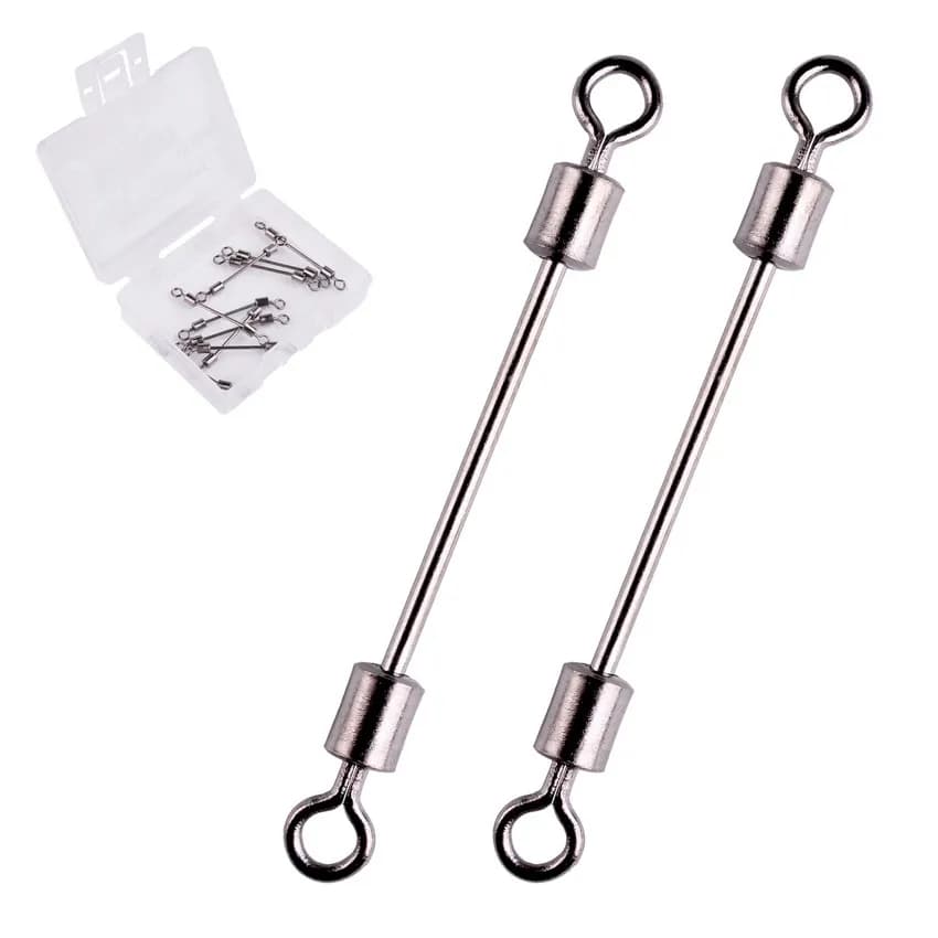 10 pcs/box Rolling slide with lead piece girelles for fishing equipment fishing connector rotating girelle