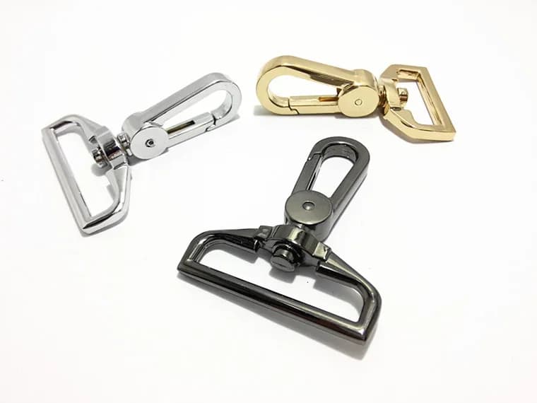 2 pezzi 25/32 / 38mm cinturino per cintura borse in metallo fibbia moschettone moschettone chiusura a moschettone collare per cani chiusura accessori artigianali in pelle fai da te