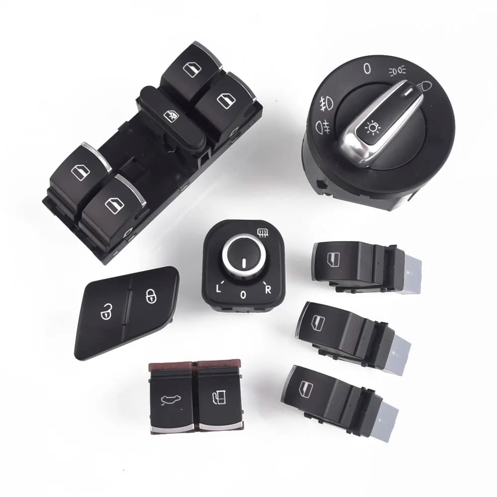 8 pz/lotto Finestra Faro Specchio Portellone Porta Carburante Interruttore di Controllo Pulsante Per VW Passat B6 3C 0962125 B 5ND 959565 B 5ND 941431 A