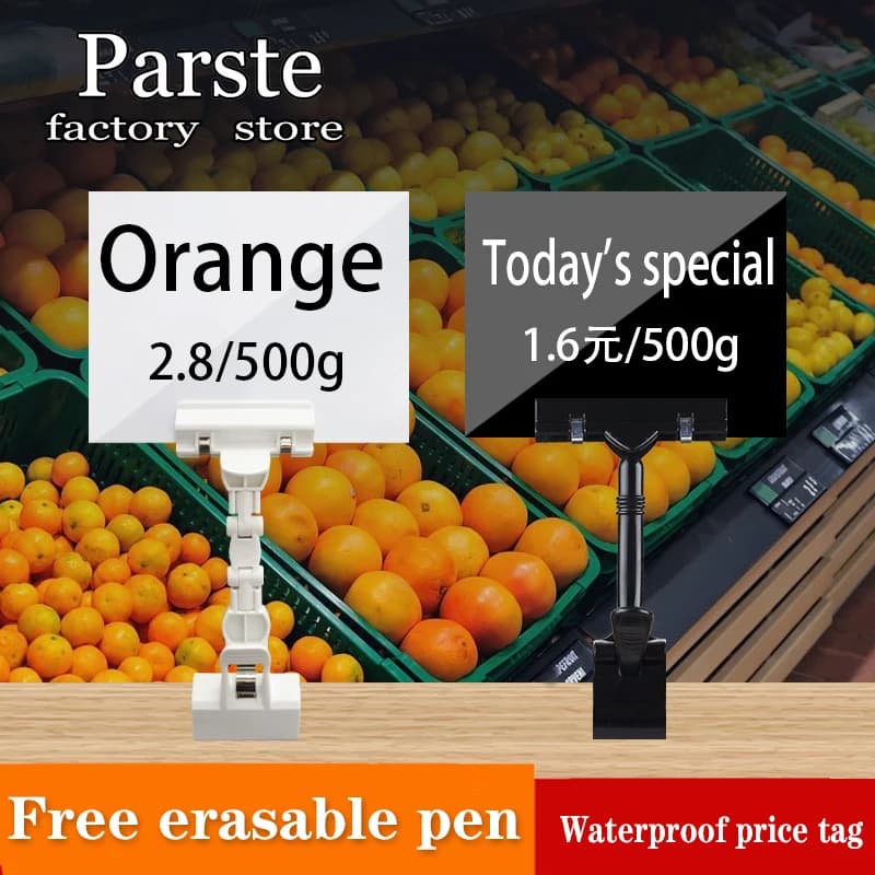 5 pezzi espositore per prezzi di frutta supermercato etichetta cancellabile impermeabile verdura prodotto acquatico fresco marchio promozionale