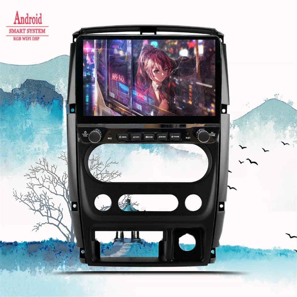 Android 14 8Core 8G 128G Autoradio Stereo Per Suzuki Jimny 2005 - 2019 Con GPS Navi Mappa 4G Lte WiFi Carplay Auto DVD Cassetta