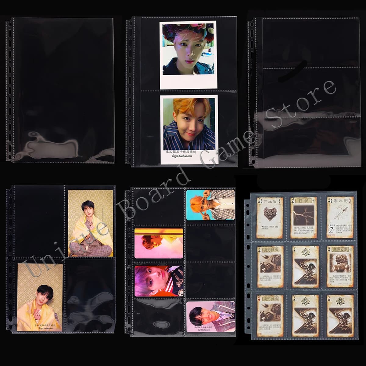 20 pezzi per A4 B5 formato Album 1 2 3 4 6 8 9 tasche carte Album fotografico carte pagina per collezione magica gioco da tavolo star Post card