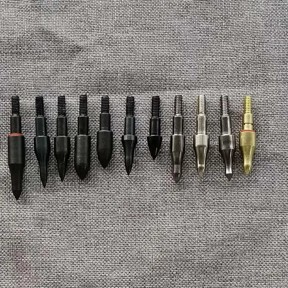 20pcs ID6.2mm 60 75 100 125 150 Grain Arrow Heads Target Point Arrowhead Tips for Archery Hunting Accessories
