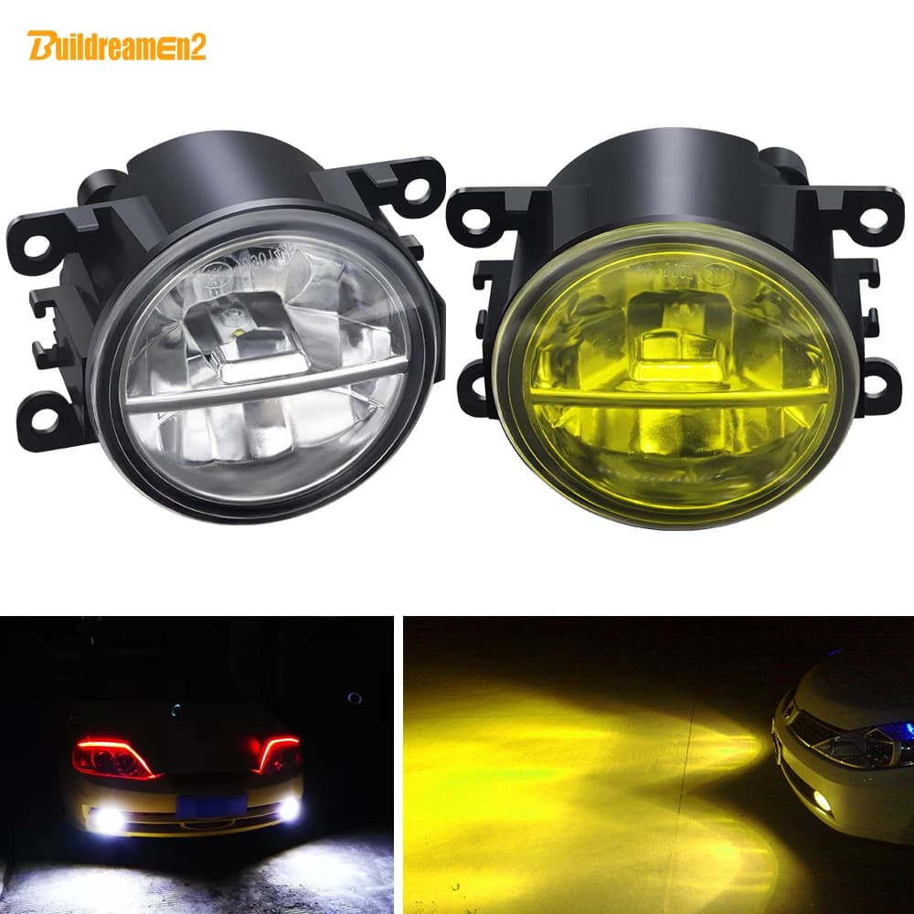 2 X LED Fendinebbia Per Peugeot 207 301 307 308 408 2008 407 607 3008 4007 4008 5008 Bipper Tepee Auto Paraurti Anteriore Fendinebbia 12V