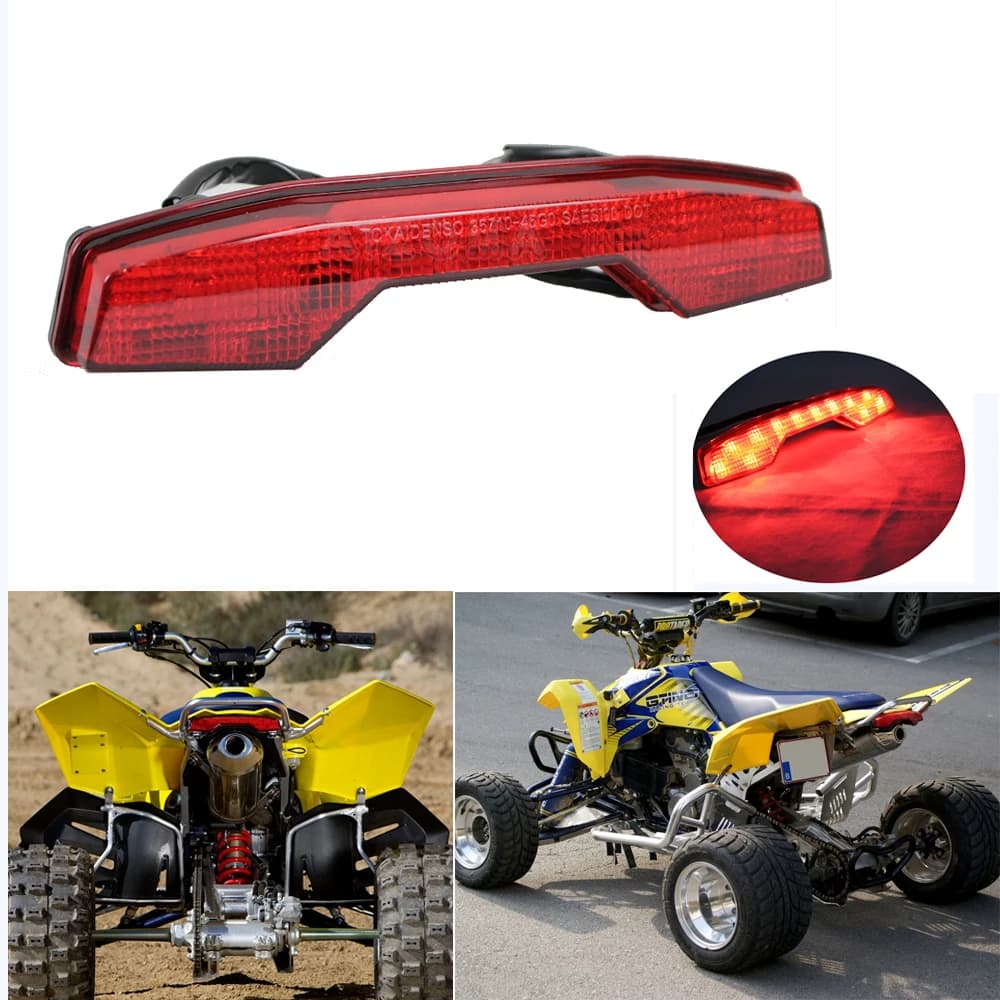 ATV Quadsport LED Gruppo fanale posteriore Rosso Freno Stop Fanale posteriore Lampada di coda posteriore per Suzuki LTR400 LTR450 LTR450R LTR 400 450