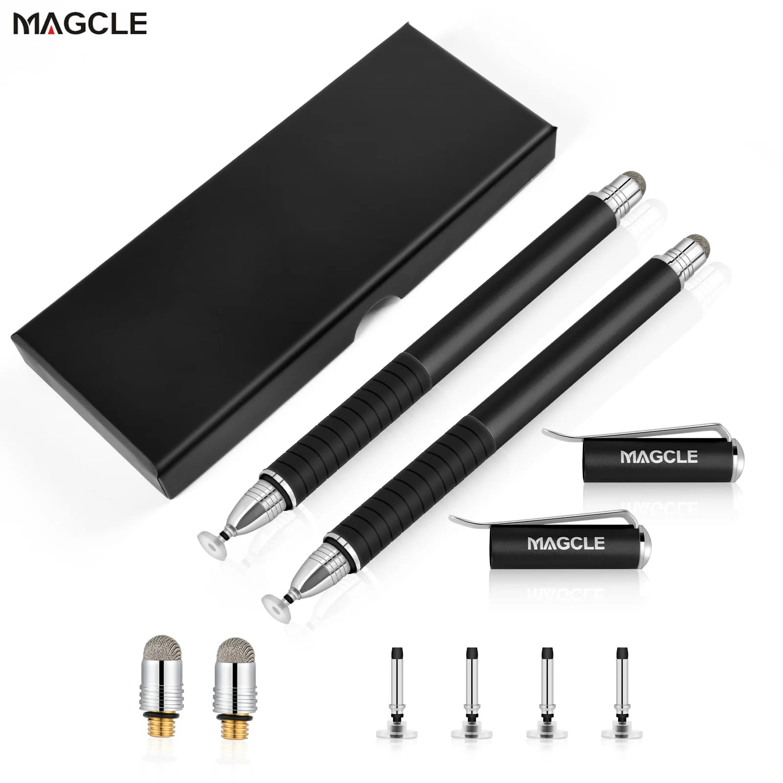 Matita universale per penna touch stilo 2 in 1 per Apple Ipad Tablet Smart Phone Penne per schermo capacitivo con punta in fibra a rete Samsung