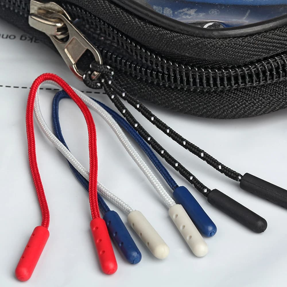 5-10 pz/lotto corda cerniera tirare abbigliamento borsa zaino tattico accessori Zip estrattore fibbia fai da te cerniera testa cavo cinghia Lariat cursore