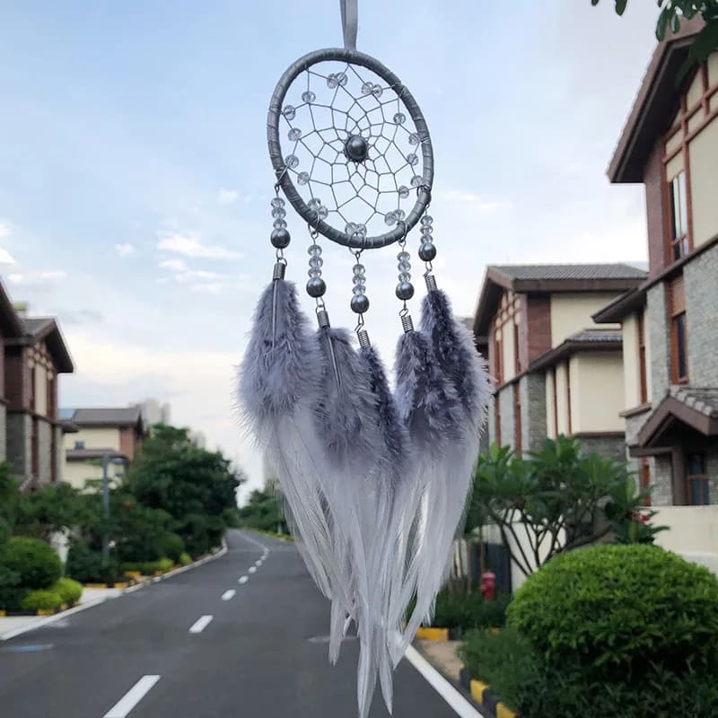 Dream Catcher Feather Wind Chime Indian Style Decoration Home Car Pendant Balcony Window Decoration Party Holiday Gifts