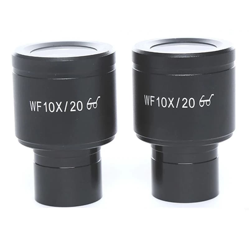 1 pz WF10X/20mm grandangolare punti occhielli microscopio oculare con scala reticolo dimensioni di montaggio 23.2mm per microscopio biologico