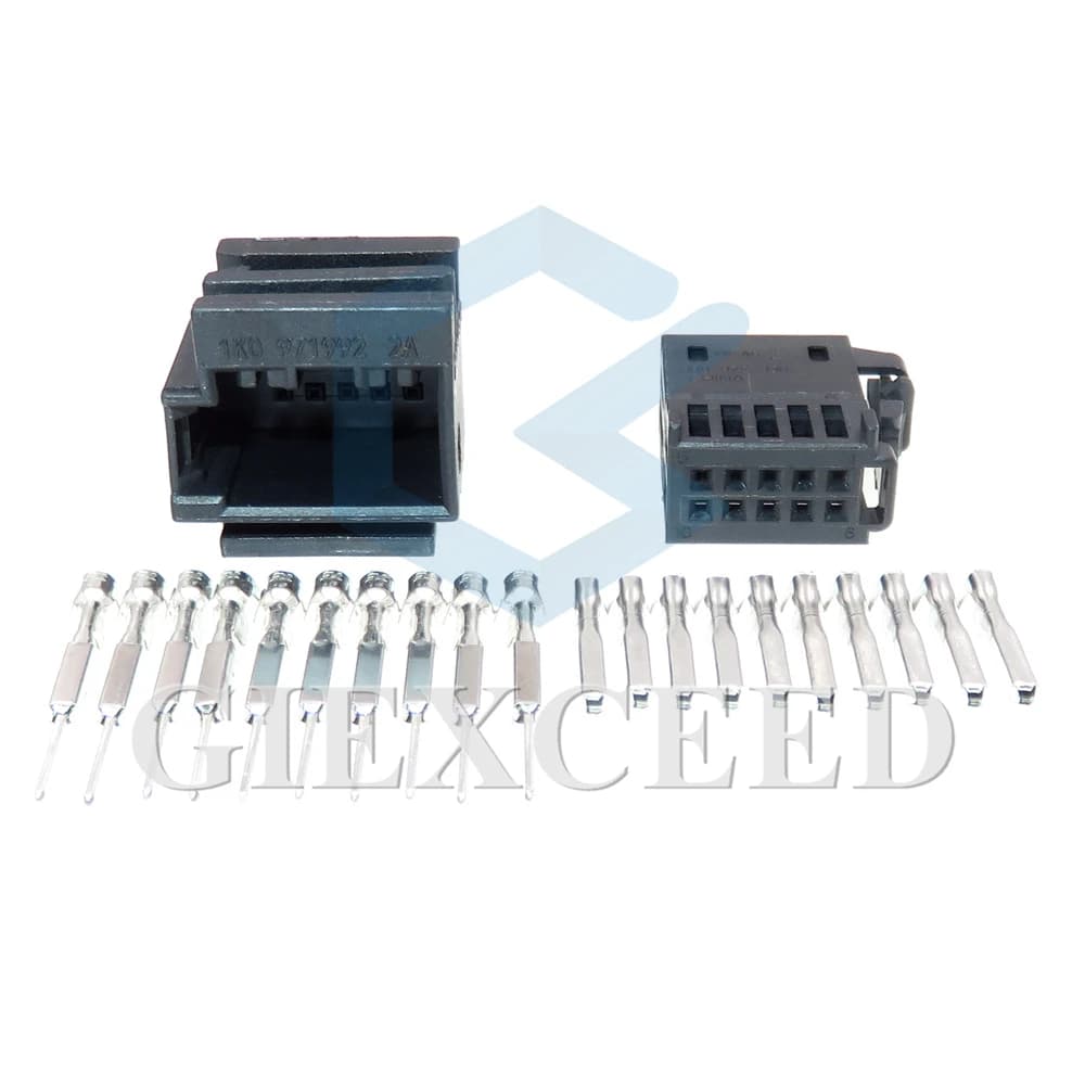 2 Sets 10 Pin 1K0971992 6R0972930 Auto Socket For VW Audi AC Assembly Car Seat Adjustment Lift Switch 0.6 Series Plug 1670990