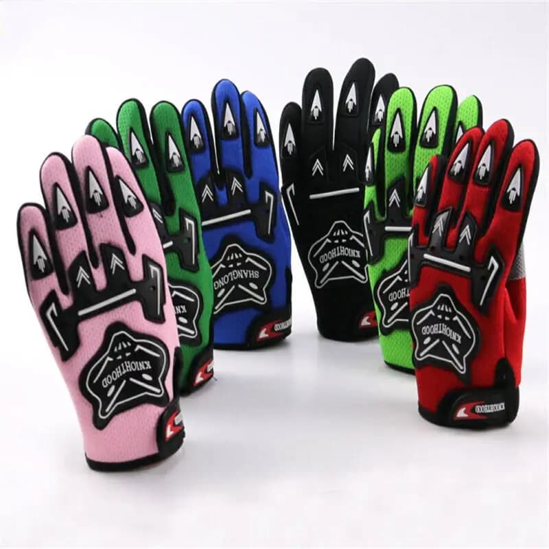 TDPRO Guanti a dita intere Guanti da corsa per moto Accessori per bambini Motocross Bicicletta Dirt Pit Bike ATV/QUAD Guanto da ciclismo