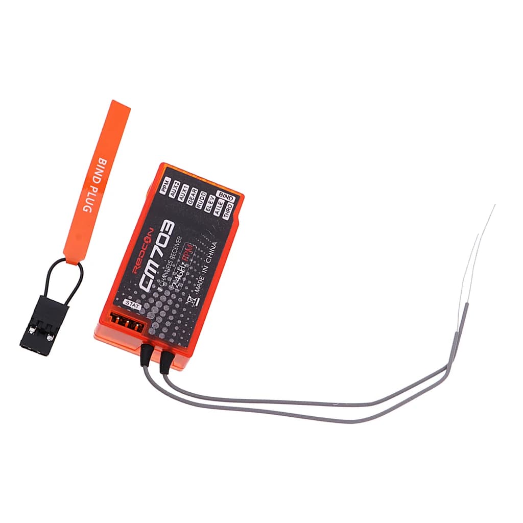 REDCON CM703 7CH 2.4GHZ RX DSM2/DSMX ricevitore (PPM/PWM) per RC Drone, Quadcopter, elicottero, Multicopter