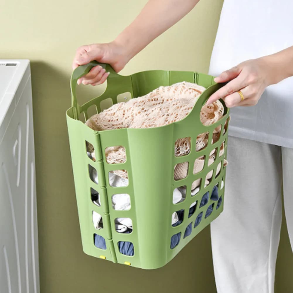Cestino per vestiti sporchi cesto portabiancheria pieghevole cesto portaoggetti per vestiti da bagno cesto portaoggetti in rete a parete per uso domestico