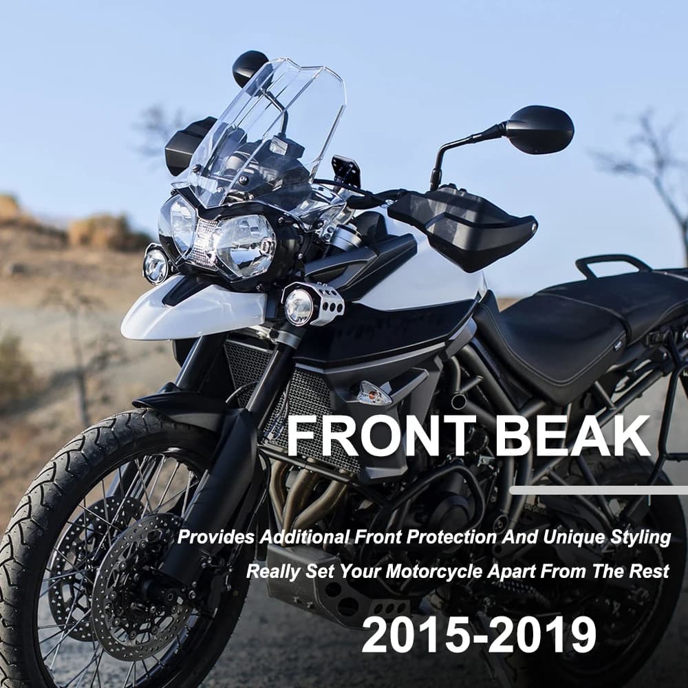 Per Tiger 800 XRT XRX XC per TIGER 800 motociclo becco anteriore estendere parafango ruota copertura estensione naso 2019 2018 2017 2016 2015
