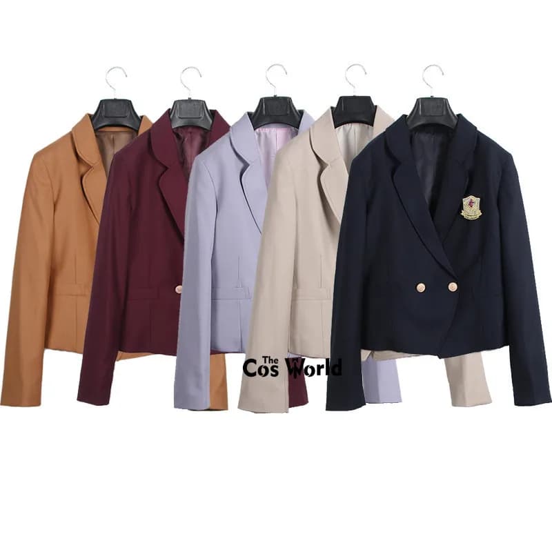 Abiti primaverili autunnali da donna giapponesi Blazer Giacche a maniche lunghe Cappotti Capispalla per l'uniforme scolastica JK