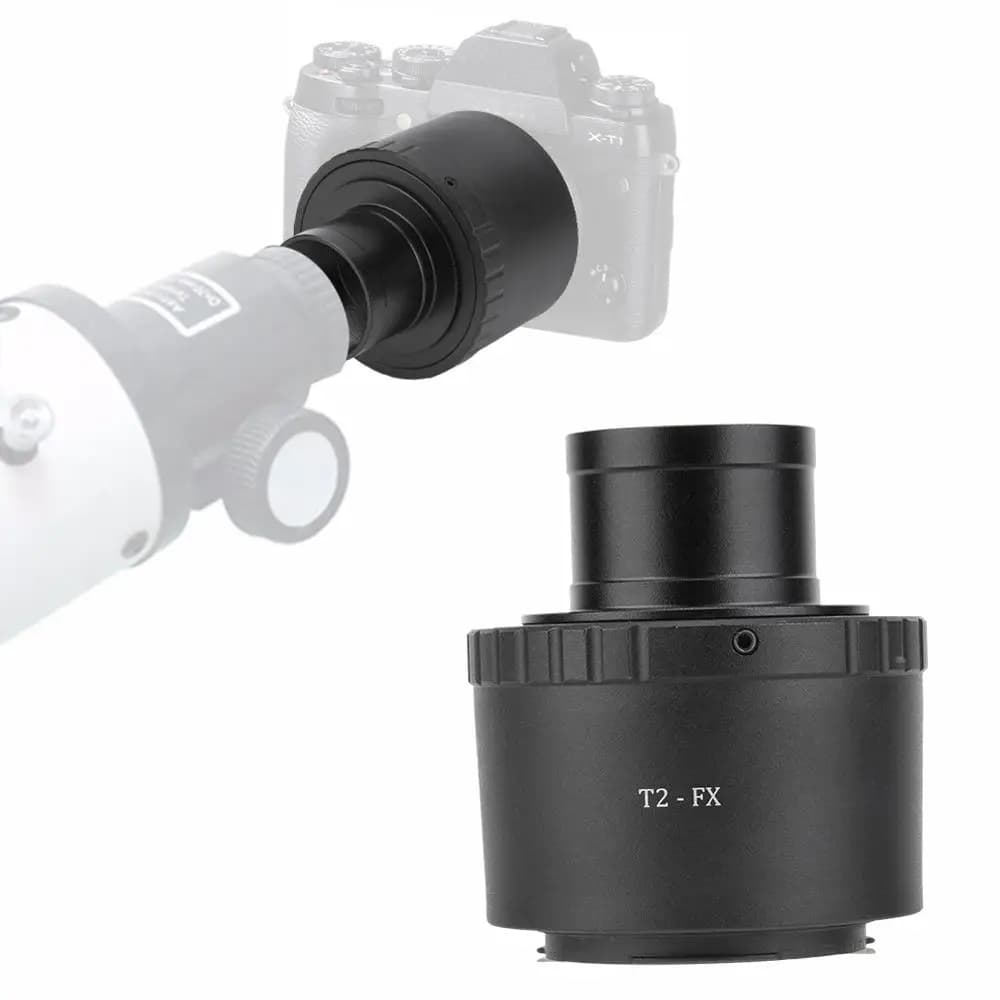 Adattatore per obiettivo in lega di alluminio T2-FX telescopio da 1.25 pollici per Fujifilm FX accessori per fotocamere ad anello con adattatore per fotocamere DSLR