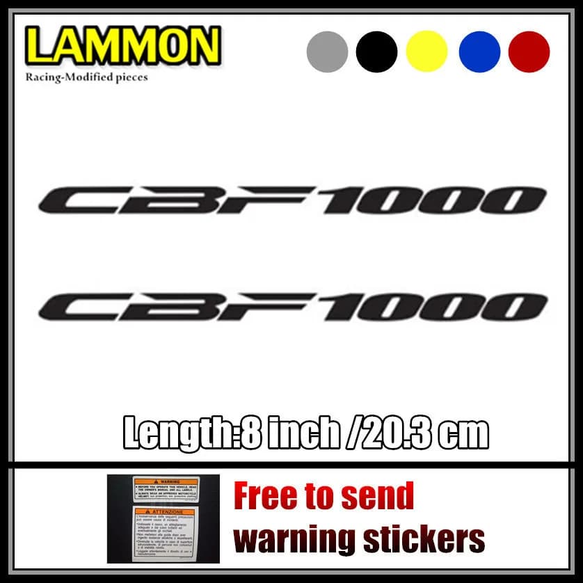 Moto rcycle bike ruote del serbatoio del carburante carenatura notebook bagaglio casco MOTO Sticker decalcomanie per Honda CBF 1000 CBF1000